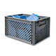 Eurobehälter, perforiert, 20 Liter, Virgin PP-Kunststoff, stapelbar, 400x300x220mm