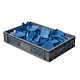 Eurobox, perforiert, 20 Liter, stapelbar, Virgin PP-Kunststoff, 600x400x120mm