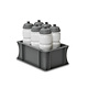 Eurobox, geschlossen, 5 Liter, stapelbar, PP-Kunststoff, 300x200x120mm