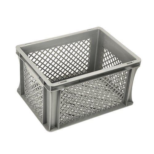 Eurobehälter, perforiert, 20 Liter, Virgin PP-Kunststoff, stapelbar, 400x300x220mm
