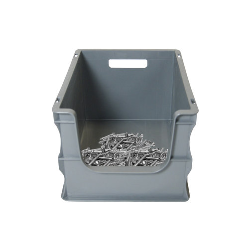 Eurobox, offene Front, 20 Liter, stapelbar, mit Grifföffnung, PP-Kunststoff, 400x300x235mm