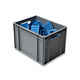 Eurobox, geschlossen, 25 Liter, verstärkter Boden, stapelbar, Virgin PP-Kunststoff, 400x300x275mm