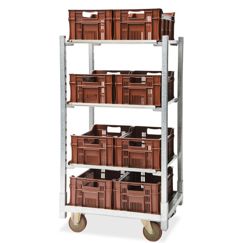 Gemüsekiste aus Kunststoff 500x300x265mm - 30 L, perforiert