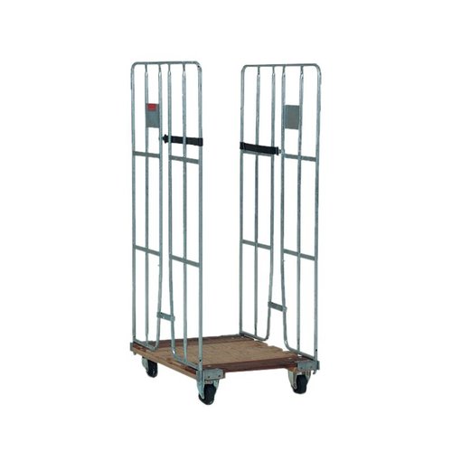 Rollcontainer 2-seitig gebraucht, Holzboden, 800x680x1670mm