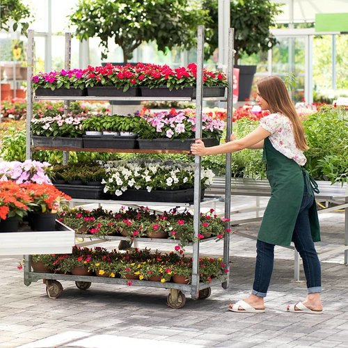 Blumenwagen gebraucht, 3 Regalböden, 1350x565x1900mm