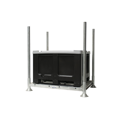 Rungenpalette, galvanisch verzinkt, TÜV-zertifiziert, 1545x1180x310mm, ohne Rohre