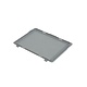 Kunststoffdeckel für Eurobox, grau, 2 Scharniere, 400x300x19mm