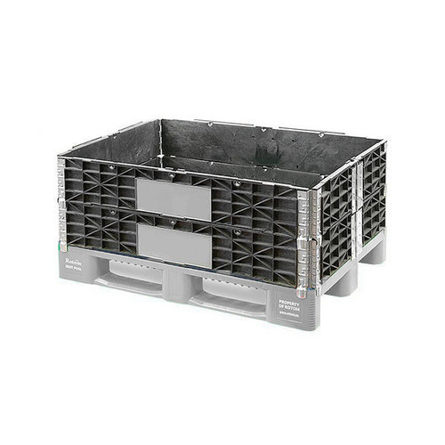 Kunststoffaufsatzrahmen, 6 Scharniere, faltbar, 1200x800x200mm