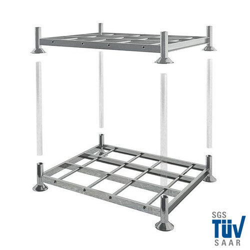 Rungenpalette, galvanisch verzinkt, TÜV-zertifiziert, 1545x1180x310mm, ohne Rohre