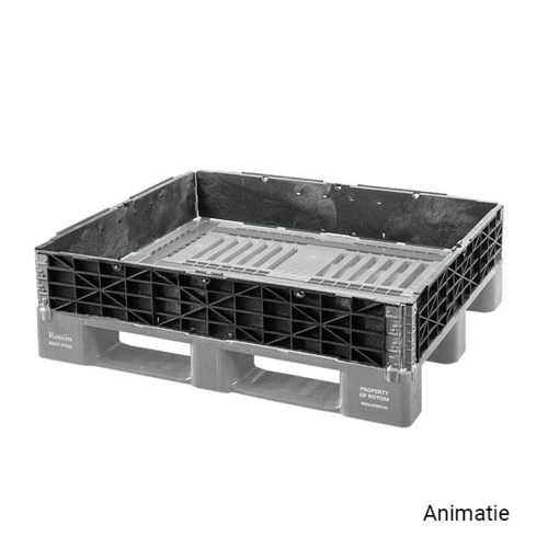 Kunststoffaufsatzrahmen, 4 Scharniere, faltbar, 1200x1000x200mm