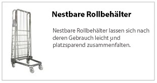 Nestbare Rollbehälter