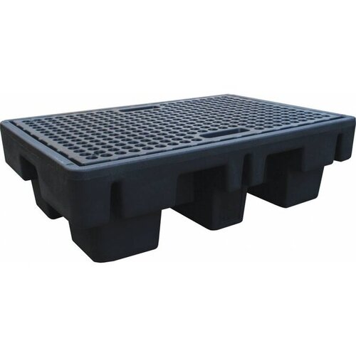 Auffangwanne Kunststoff, mit Gitter, 230 Liter, 1310x910x380mm