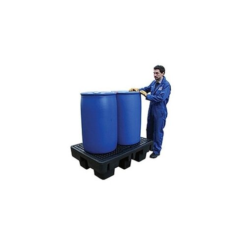 Auffangwanne Kunststoff, mit Gitter, 230 Liter, 1310x910x380mm