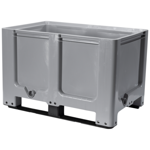 Palettenbox, 525 Liter, geschlossen, 2 Kufen, 1200x800x800mm