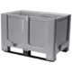 Palettenbox, 525 Liter, geschlossen, 2 Kufen, 1200x800x800mm