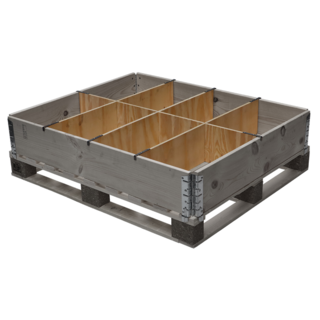 Aufsatzrahmenteiler, 8 Fächer, für Aufsatzrahmen 1200x1000x200mm