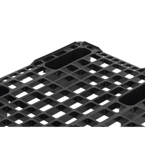Kunststoffpalette 1200x1000x125mm, HDPE-PP, 9 Füße, 900 kg, mit Rand