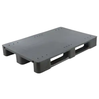 Kunststoffpalette 1200x800x145mm,  HDPE-PP, 3 Kufen, 1600 kg, ohne Rand