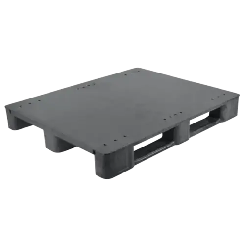 Kunststoffpalette 1200x1000x145mm, HDPE-PP, 3 Kufen, 1600 kg, ohne Rand