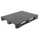 Kunststoffpalette 1200x1000x145mm, HDPE-PP, 3 Kufen, 1600 kg, ohne Rand