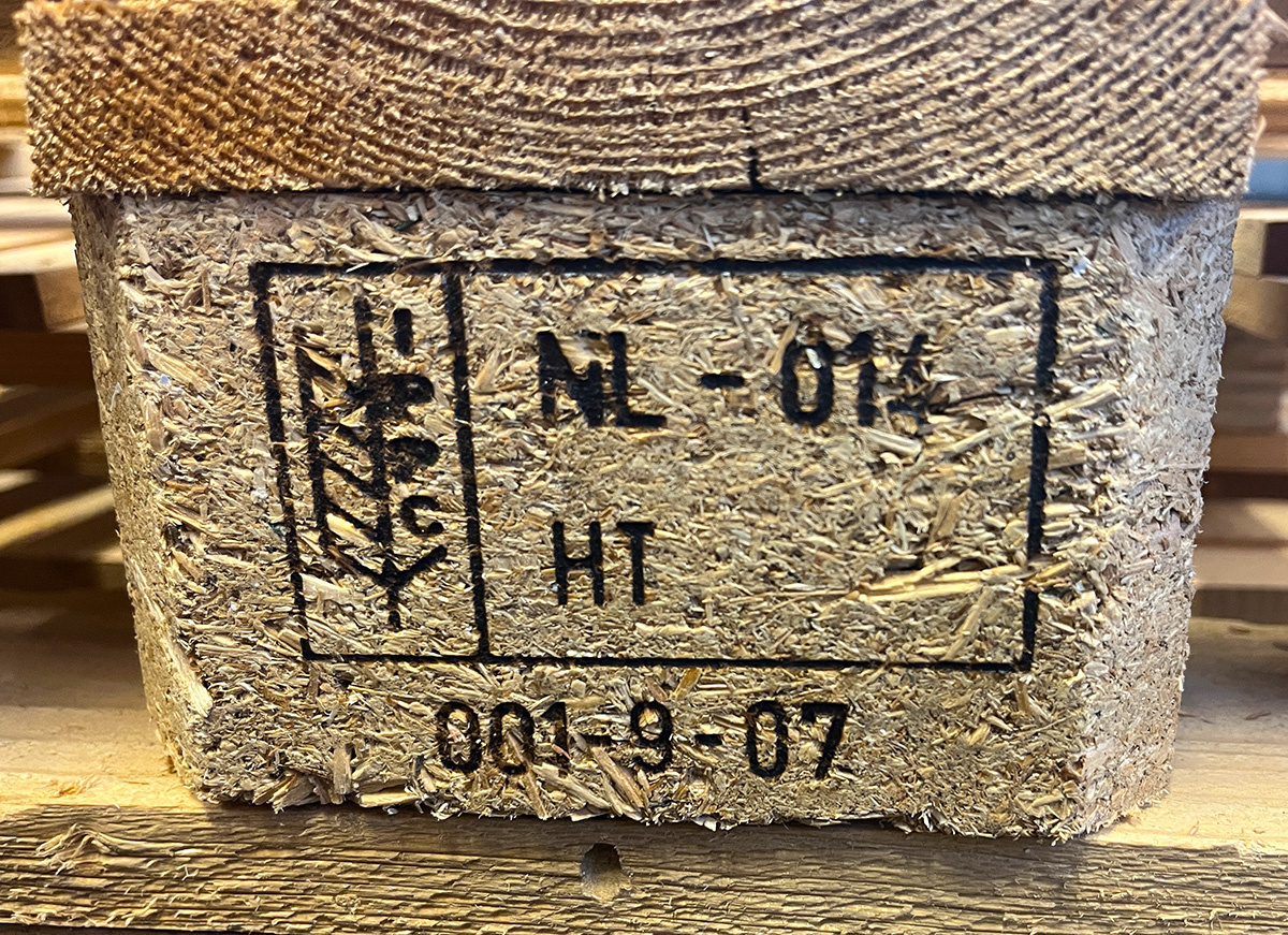 HT bei Holzpaletten