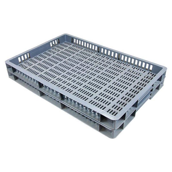 Caja apilable Euronorm de rejilla 600x400x50mm | Rotomshop - Rotomshop.es