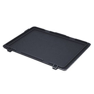 Tapa Euronorm 400x300x19 mm - plástico, 2 bisagras, tipo I