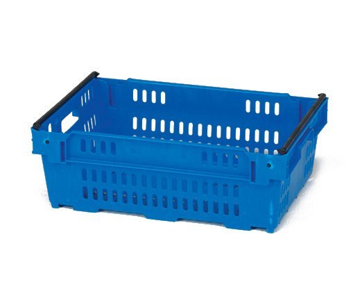 Caja apilable con barra giratoria, de rejilla 600x400x300mm | Rotomshop