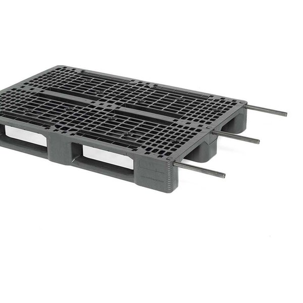 Palet de plástico para estanteria 1200x800x150mm | Rotomshop - Rotomshop.es