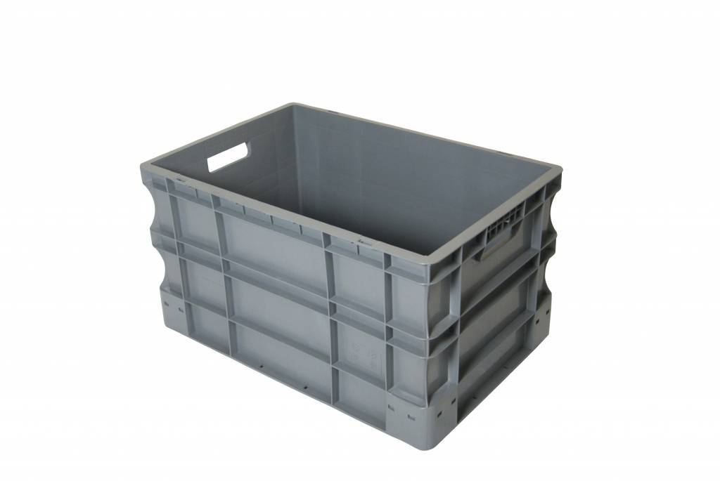 Caja apilable Euronorm 600x400x330mm de plástico PP - Rotomshop.es