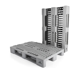 Palet higiénico H1 1200x800x160 mm - plataforma abierta, usado