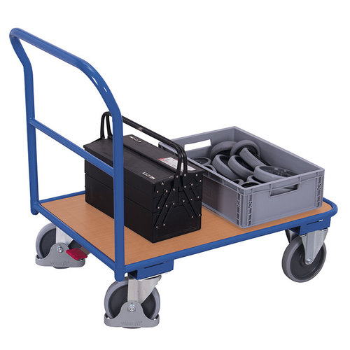 Carro de plataforma ligero 950x450x945mm con asa de empuje - Rotomshop.es