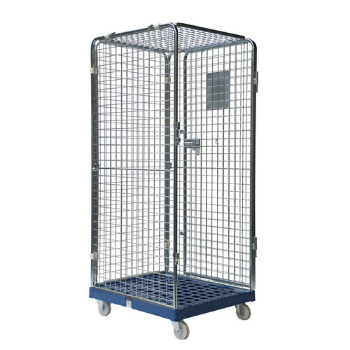 Carro de seguridad, fondo de plástico, 810x720x1800mm