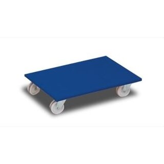 Dolly antideslizante 720x480x150 mm - fondo cerrado, ruedas PP