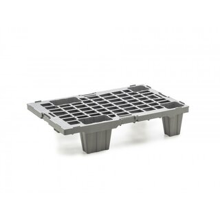 Palet expositor 600x400x135 mm - plástico, plataforma abierta, 200 kg