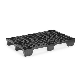 Palet expositor 1200x800x140 mm - plástico, plataforma abierta, usado