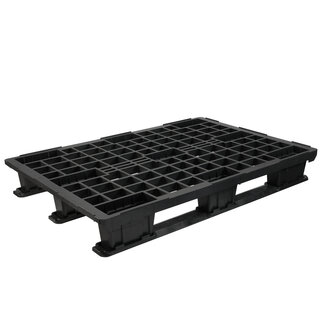 Palet 1200x1000x175 mm - plástico, plataforma abierta, 3 patines, 1000 kg