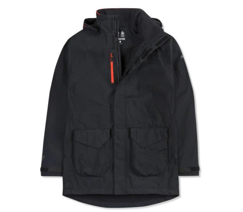 MUSTO HEREN CORSICA BR1 LONG JACKET  BLACK/FIRE ORANGE