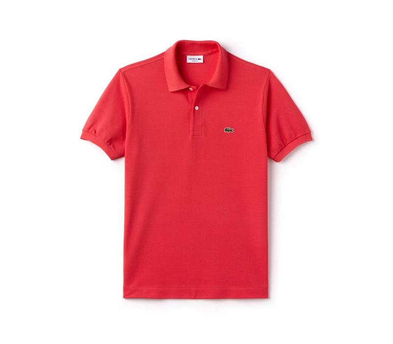 LACOSTE SLIM FIT POLO VAN EFFEN PIQUE SIROP PINK