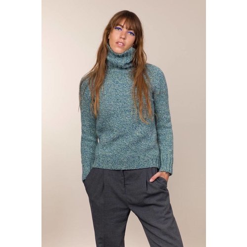  Fisherman out of Ireland FISHERMAN OUT OF IRELAND POLO NECK SWEATER GREENERY 