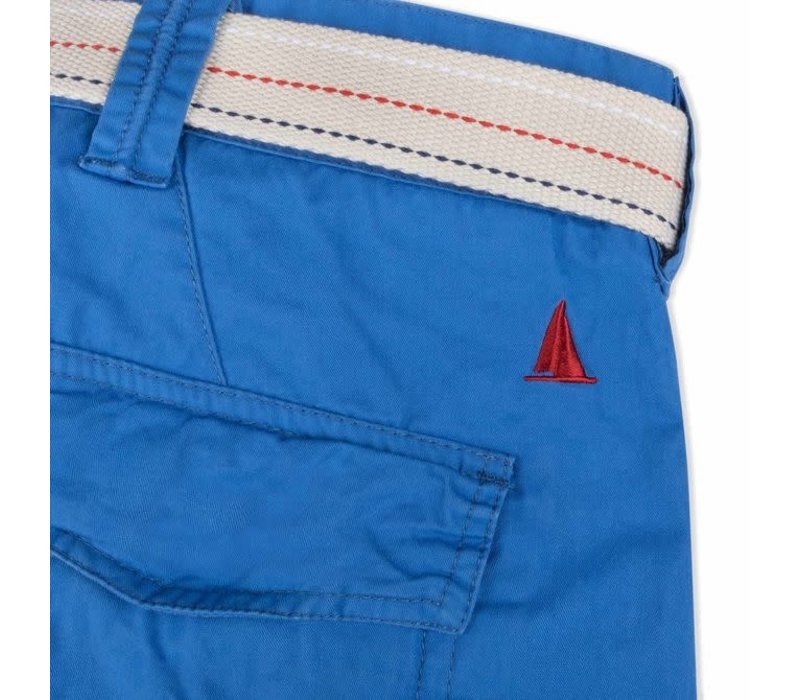 MUSTO LMST022 Bay Combat Short Coastal Blue