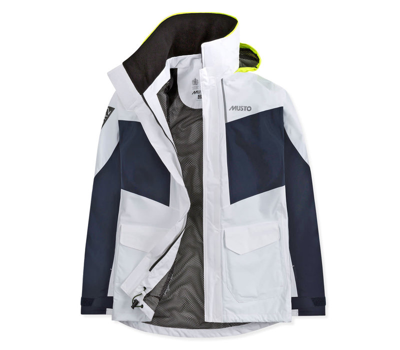 MUSTO SWJK015 BR2 COASTAL JKT FW WHITE/TRNV