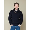 Fisherman out of Ireland FISHERMAN TOGGLE BUTTON COLLAR SWEATER NAVY