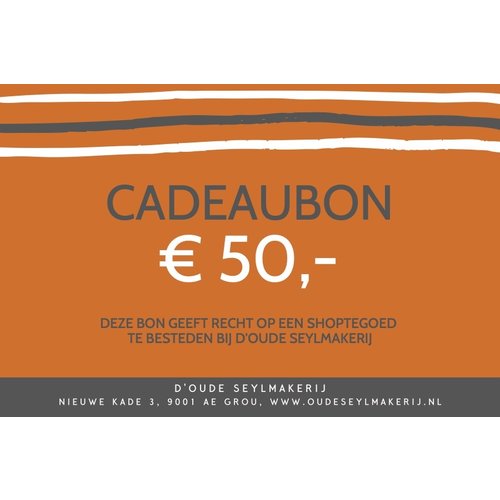  Oude Seylmakerij Cadeaubon € 80 