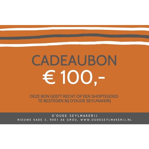  Oude Seylmakerij Cadeaubon € 100 