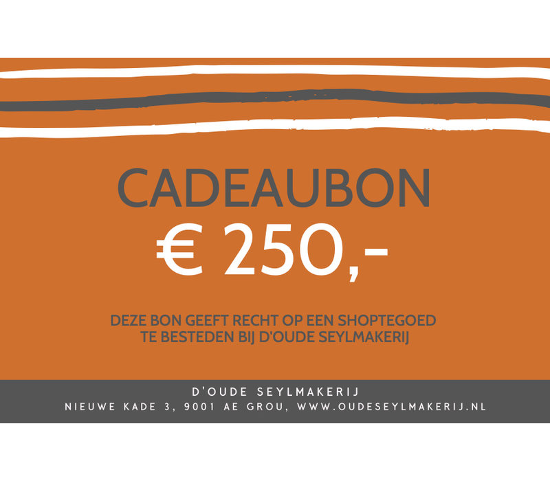 Cadeaubon € 250