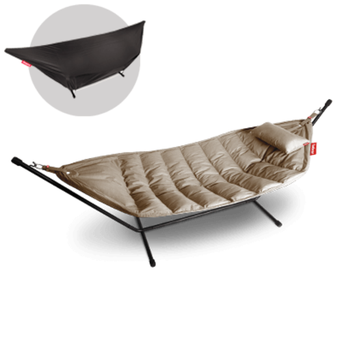  Fatboy Fatboy Headdemock Sunbrella Nature Grey DeLuxe met Pillow en Cover 