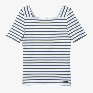 Saint James T-shirt Pleneuf Neige Algue