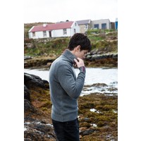 FISHERMAN  POLO NECK SWEATER WITH STRIPE DETAILS