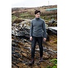 Fisherman out of Ireland FISHERMAN  POLO NECK SWEATER WITH STRIPE DETAILS